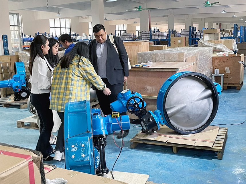 科威納集團(tuán)迎來首位國外客戶參觀工廠