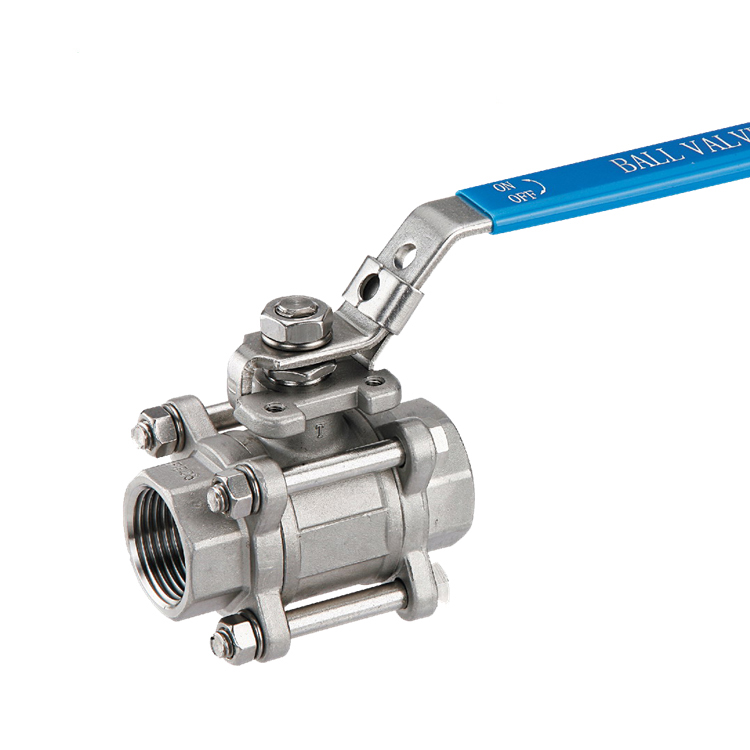 CB-13-3PS不銹鋼手動三片式內螺紋二通球閥