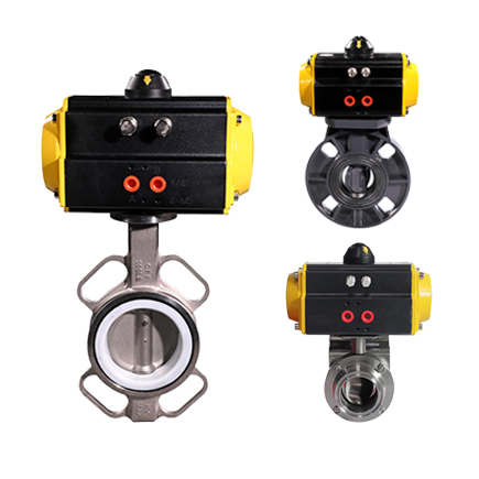 氣動蝶閥（連接方式、材質(zhì)、調(diào)節(jié)型、防爆可選）