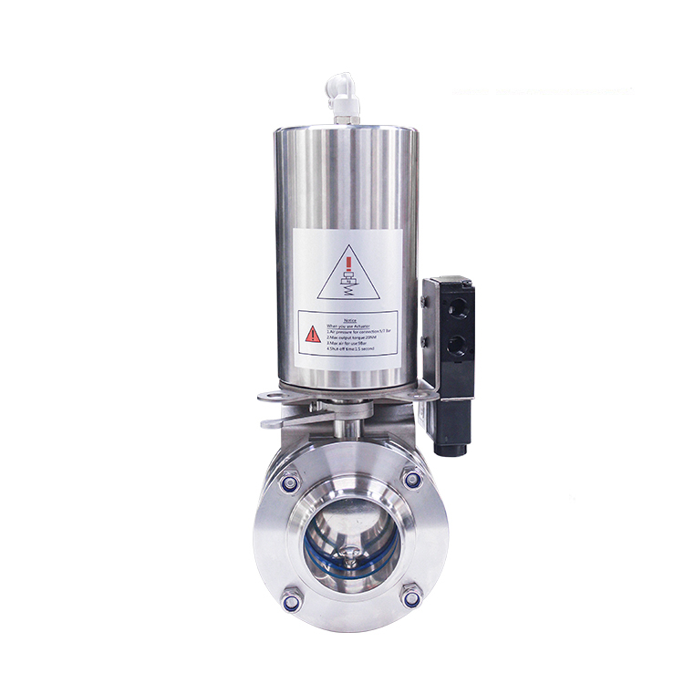 立式氣動(dòng)衛(wèi)生級蝶閥