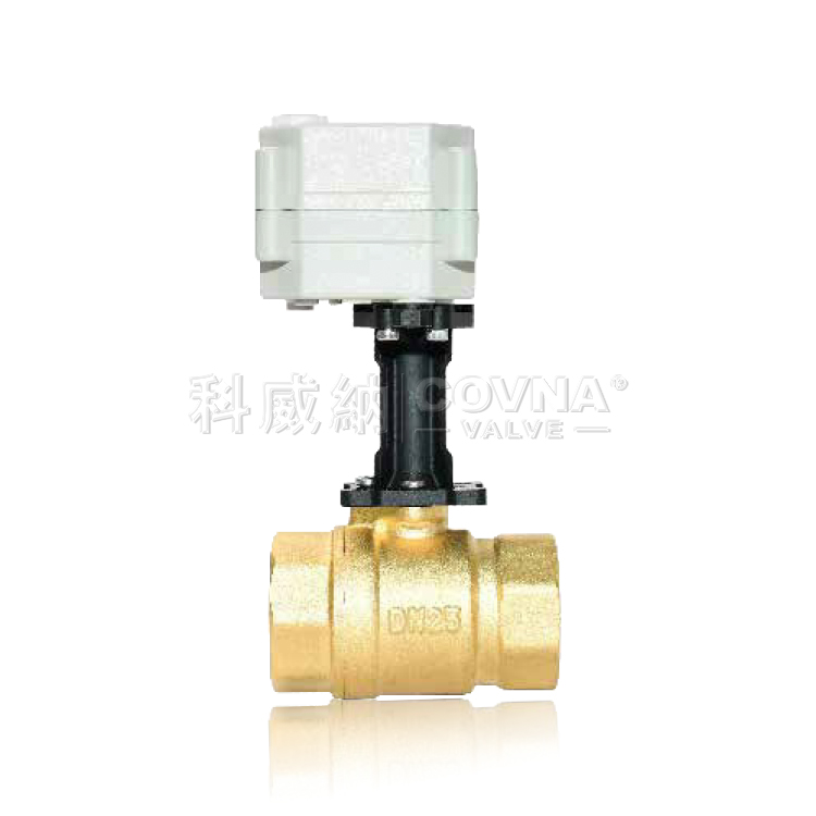 加高支架兩通黃銅微型電動(dòng)球閥_T25-B2-B